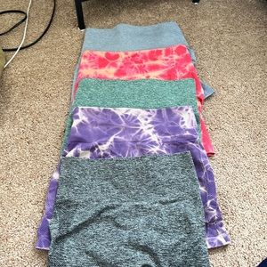 Shein scrunch shorts size S BUNDLE